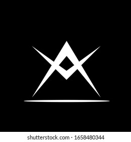 Branding Letter Initial A Logo Design for Company Modern Minimalist Alphanumeric Illustration