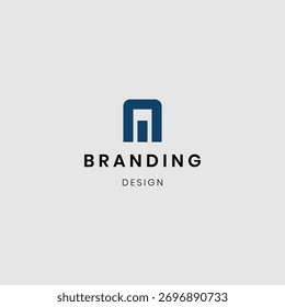 Branding letter A logotype design