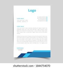 Branding Letterhead template design for your business, Official pattern with unique style template. full vector