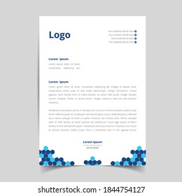 Branding Letterhead template design for your business, Official pattern with unique style template. full vector