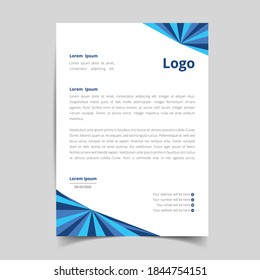 Branding Letterhead template design for your business, Official pattern with unique style template. full vector
