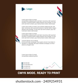 Branding letterhead template editable brand identity with abstract halftone effect background | Modern professional business letterhead brand identity | Business letterhead template impress clients