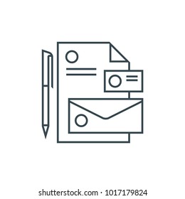 branding line sign icon