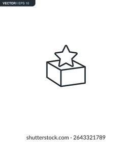Branding, linear style sign for mobile concept and web design. Symbol, logo illustration. Pixel perfect vector graphics