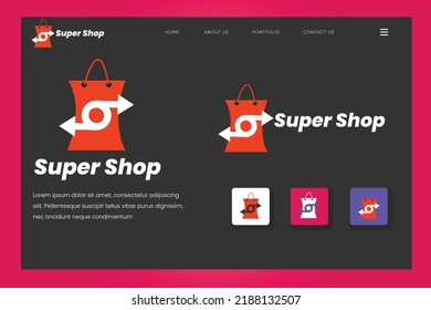Branding Logo, Brand Identity, Creative, Unique, Modern, Vector Logo Design, This logo for ecommerce business, online store, online shop
