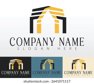 A branding logo concept tailored for the real estate industry.