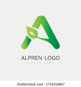 Branding logo design template mockup
