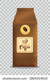 branding mockup coffee shop, restaurant, corporate identity mockup, bag paper of special coffee vector illustration design