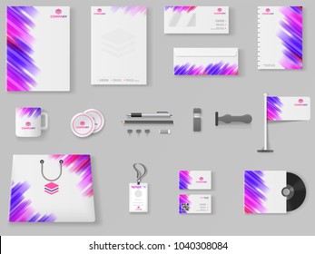 Branding Mockup set, Corporate identity mockup set includes of letterhead, file folder, envelope, coffee mug, paper pack, website, shopping bag and visiting card.