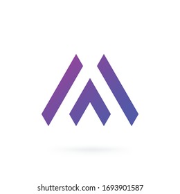 Branding Modern Creative  A Letter Logo Design Icon Vector Template