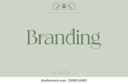 Branding Modern minimal abstract alphabet fonts