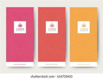 Branding Packaging abstract background, logo banner voucher, vector illustration