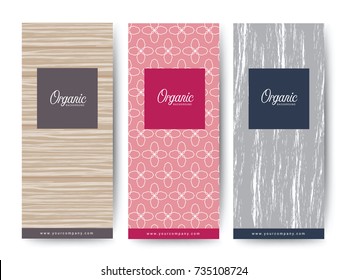 Branding Packaging brush abstract background, logo banner voucher, wooden fabric pattern, organic texture. vector illustration.