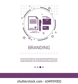 Branding Project Development Startup Banner With Copy Space Vector Illustration