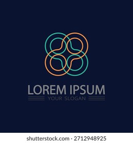 Diseño De Logotipo O Circular Listo Para La Marca Con Composición De Anillo Perfectamente Equilibrada