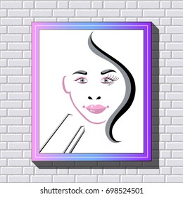 Branding for salon eyelash extension, shop cosmetic products, lash maker, stylist. For invitation, flyer, sticker, poster, banner, card, label, cover, web. Vector illustration.