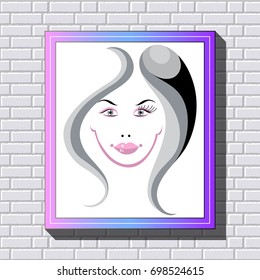Branding for salon eyelash extension, shop cosmetic products, lash maker, stylist. For invitation, flyer, sticker, poster, banner, card, label, cover, web. Vector illustration.