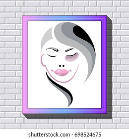 Branding for salon eyelash extension, shop cosmetic products, lash maker, stylist. For invitation, flyer, sticker, poster, banner, card, label, cover, web. Vector illustration.