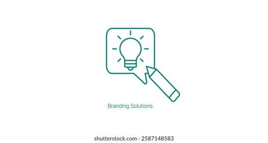 Branding Solution for Market Positioning Vector Icon