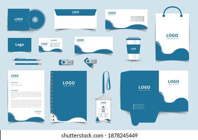 Branding stationery design set, Corporate Brand Identity template for business. vector file