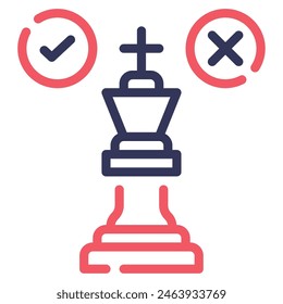 El ícono de estrategia de marca se puede usar para Web, App, infografía, etc