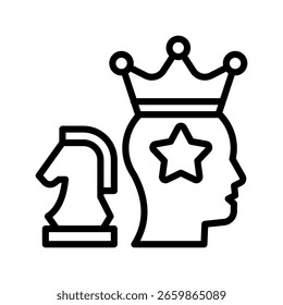 Branding Strategy icon line vector illustration