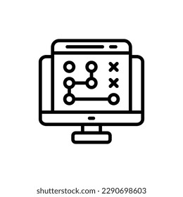Icono de estrategia de promoción de marca en vector. Ilustración