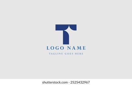 Branding T diseño de concepto de logotipo