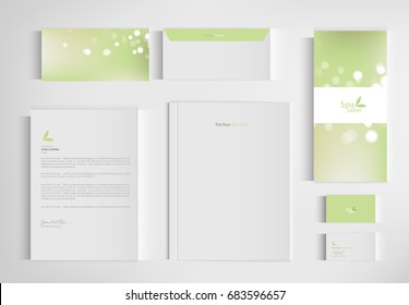 Branding template corporate company design, Set for business hotel, resort, spa, luxury premium, vector design.