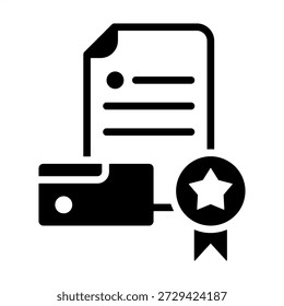 Branding Templates Icon - Solid Black Glyph Icons For Accounting and Business
