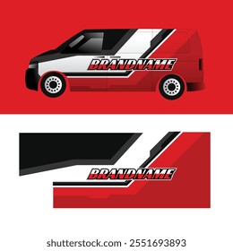 branding vector design decal livery sticker wrap body car cargo van