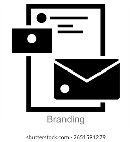 Branding vector icon concept design
