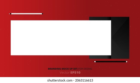 Branding vector mock up.
Stationery and logotype Identity mockup elegant luxury design pack, 