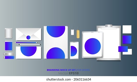 Branding vector mock up.
Stationery and logotype Identity mockup elegant luxury design pack, 