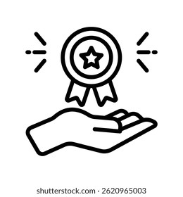 Icono de contorno de Vector de marca. Archivo Eps10 
