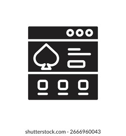 Vektorgrafik mit ausgefülltem Symbol für Branding-Website