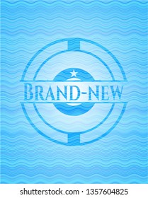 Brand-new water representation badge.