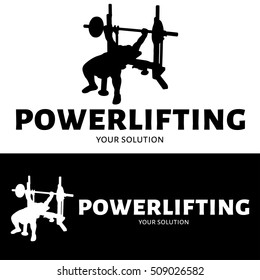 Brand's logo in the form of a power lifter vector 