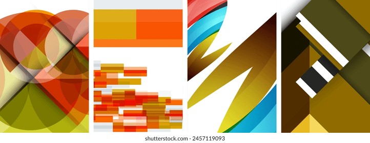 A brands logo with a pattern of colorful geometric shapes such as rectangles and triangles in tints and shades of electric blue, creating symmetry and dynamic graphics art in a modern font