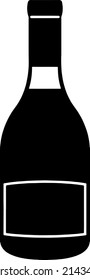 Brandy Bottle Alcohol Vector Logo