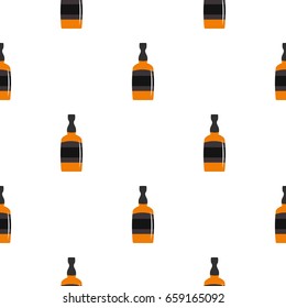 Brandy bottle pattern seamless for any design vector illustration