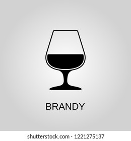 Brandy icon. Brandy symbol. Flat design. Stock - Vector illustration