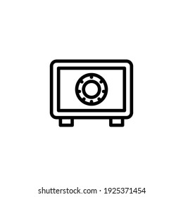 Brankas icon vector illustration logo template for many purpose. Isolated on white background.