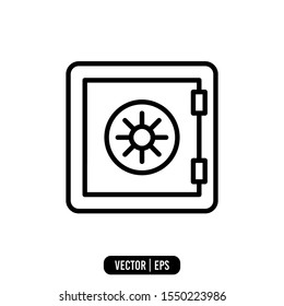Brankas Simple Icon Logo Template