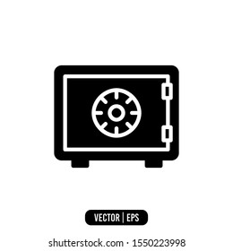Brankas Simple Icon Logo Template