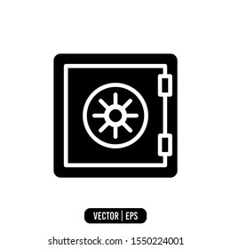 Brankas Simple Icon Logo Template