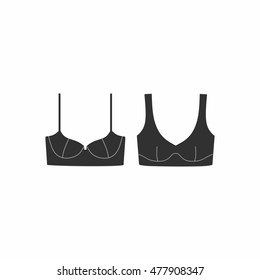 Bras.  Lingerie vector