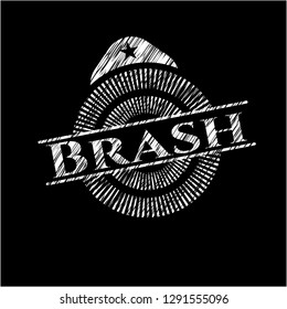 Brash chalkboard emblem
