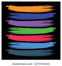 Brash stroke color design Painted illustration.