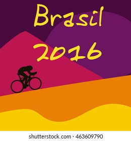 Brasil 2016 summer games illustration